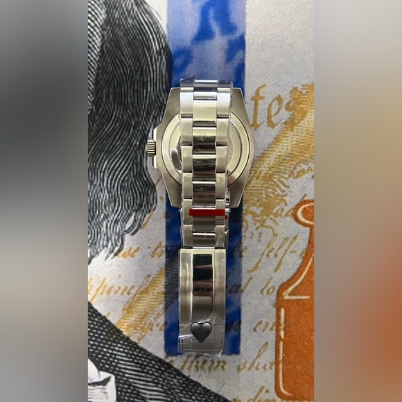 Men’s Luxury GMT Style Automatic Watch Black/Gray “Bruce Wayne” Colorway 41mm - Picture 4 of 5